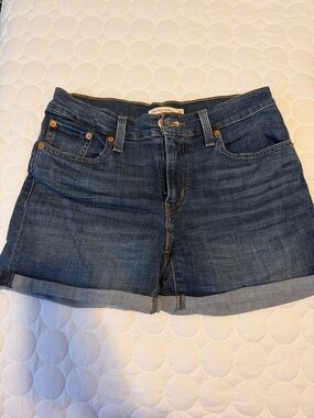 Women’s Dark Blue Denim Shorts